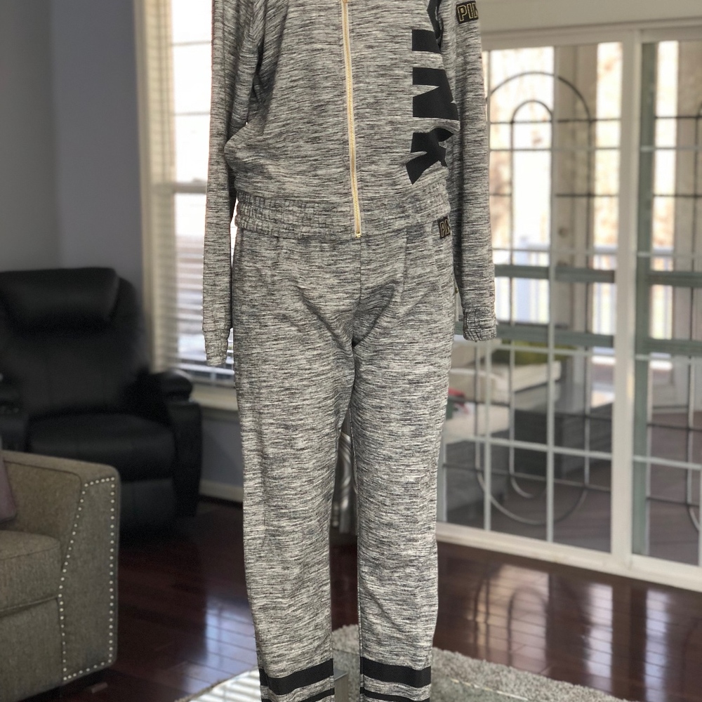 PINK Victoria's Secret Hoodie and Jogger Pants Set - Picture 3 of 7